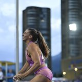 Angelica Moser et ses rivales en découdront finalement mercredi à Zurich KEYSTONE/GIAN EHRENZELLER